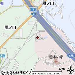 京都府亀岡市下矢田町医王谷周辺の地図
