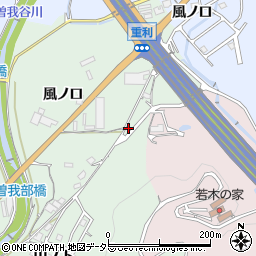 京都府亀岡市曽我部町重利風ノ口50周辺の地図