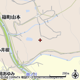京都府亀岡市篠町山本下奥山田周辺の地図