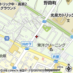 滋賀県草津市野路町646周辺の地図