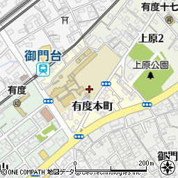 静岡県静岡市清水区有度本町周辺の地図
