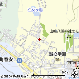 兵庫県宍粟市山崎町門前周辺の地図
