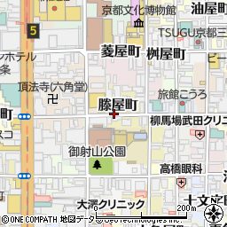 京都府京都市中京区滕屋町周辺の地図
