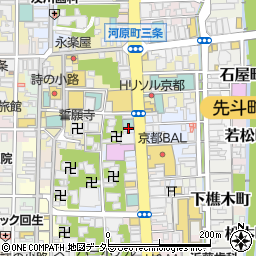 ガスト　京都河原町店周辺の地図