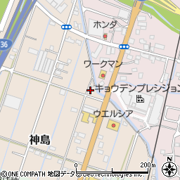 静岡県伊豆の国市神島101-1周辺の地図