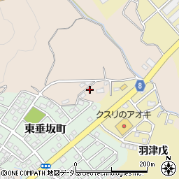 三重県四日市市垂坂町2023周辺の地図