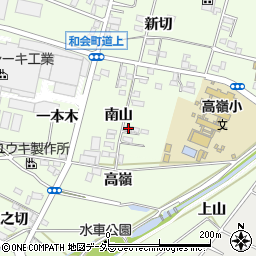 愛知県豊田市和会町（南山）周辺の地図