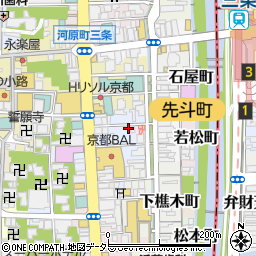 放課後駄菓子バー A-55 京都四条河原町店周辺の地図