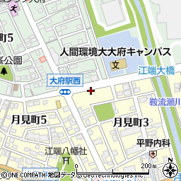 名鉄協商大府駅西駐車場周辺の地図