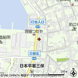 清水三保郵便局周辺の地図
