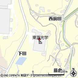 愛知県岡崎市恵田町下田周辺の地図