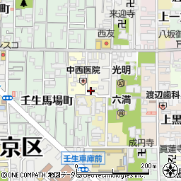 京都府京都市中京区今新在家西町5周辺の地図
