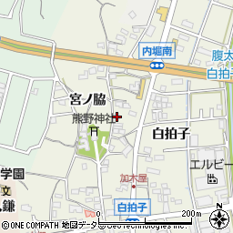 愛知県東海市加木屋町白拍子14周辺の地図