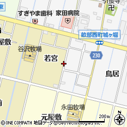 愛知県豊田市桝塚西町若宮周辺の地図