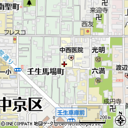 京都府京都市中京区今新在家西町38周辺の地図