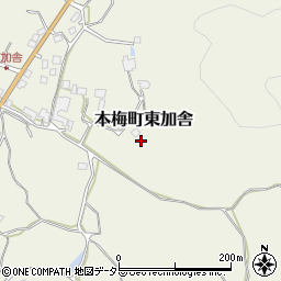 京都府亀岡市本梅町東加舎北森周辺の地図