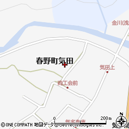 静岡県浜松市天竜区春野町気田884周辺の地図