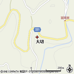 愛知県岡崎市冨尾町大切周辺の地図