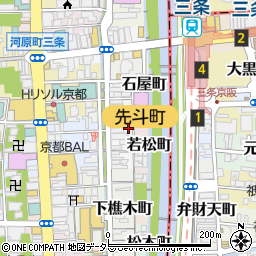先斗町カワセビル周辺の地図