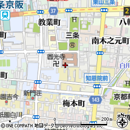 京都府京都市東山区巽町周辺の地図
