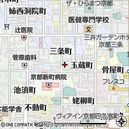 京都府京都市中京区三条町346周辺の地図