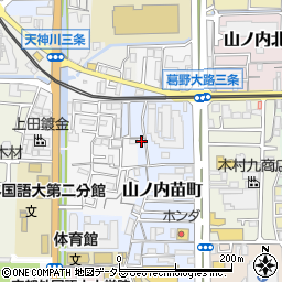 京都府京都市右京区山ノ内苗町11-2周辺の地図