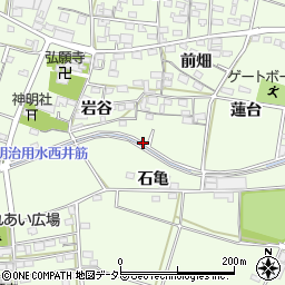 愛知県豊田市和会町石亀畠周辺の地図