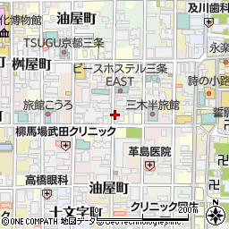 京都府京都市中京区大黒町周辺の地図