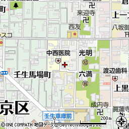 京都府京都市中京区今新在家西町6周辺の地図