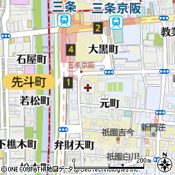 イーグルコート三条京阪周辺の地図