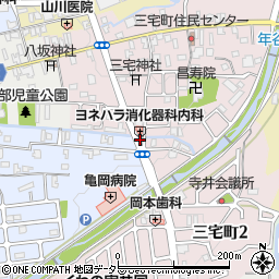 京都府亀岡市三宅町（稲荷垣内）周辺の地図