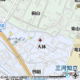 愛知県知立市山町大林15周辺の地図