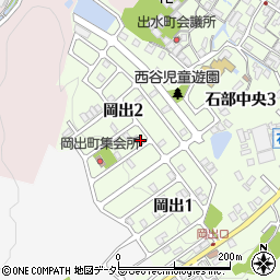 滋賀県湖南市岡出周辺の地図