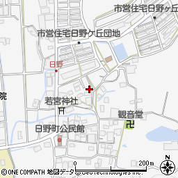 兵庫県西脇市日野町42-1周辺の地図