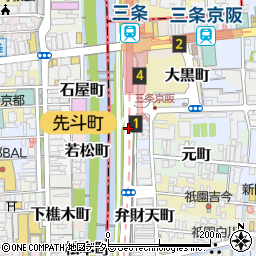 京都府京都市東山区新五軒町周辺の地図
