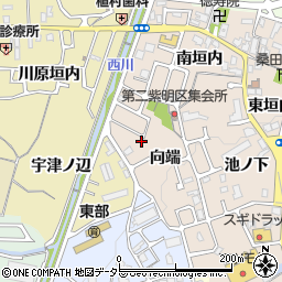 京都府亀岡市篠町馬堀（向端）周辺の地図