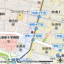 新日本補聴器センター　大津店周辺の地図