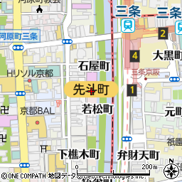 京都府京都市中京区橋下町周辺の地図