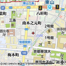 京都府京都市東山区稲荷町北組周辺の地図