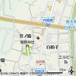 愛知県東海市加木屋町白拍子15周辺の地図