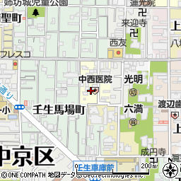 京都府京都市中京区今新在家西町29周辺の地図