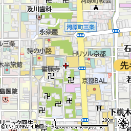 大文字ビル周辺の地図