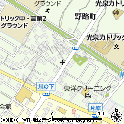 滋賀県草津市野路町416周辺の地図
