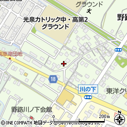 滋賀県草津市野路町374周辺の地図