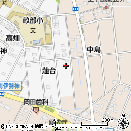 愛知県豊田市畝部西町蓮台94周辺の地図