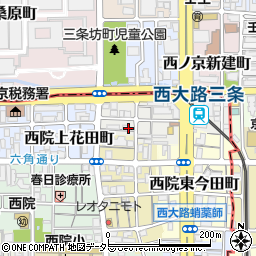 京都府京都市右京区西院上今田町周辺の地図