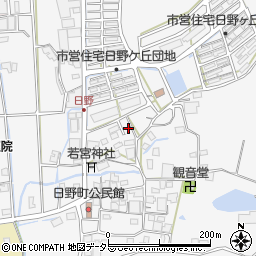 兵庫県西脇市日野町42周辺の地図