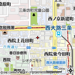 京都府京都市右京区西院上今田町周辺の地図