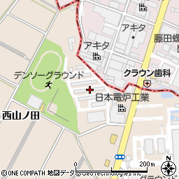 愛知県安城市里町西山ノ田3周辺の地図