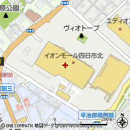 ダイソーイオンモール四日市北店周辺の地図